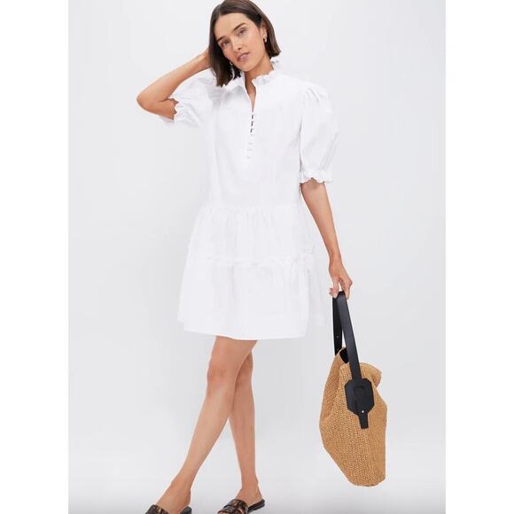 Tuckernuck Pomander Place White Selena Mini Dress Sz S - Picture 2 of 7